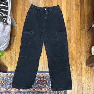 Black Cargo Pants for women